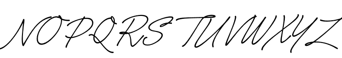 Caneta Script PERSONAL USE Regular Font UPPERCASE