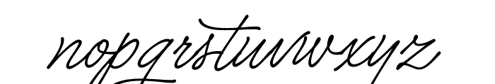 Caneta Script PERSONAL USE Regular Font LOWERCASE