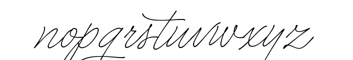Caneta Script PERSONAL USE Thin Font LOWERCASE