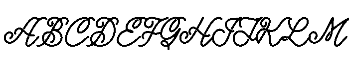 Caniora Florents Font UPPERCASE
