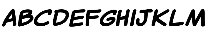 Canted Comic Bold Font LOWERCASE