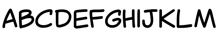Canted Comic Regular Font LOWERCASE
