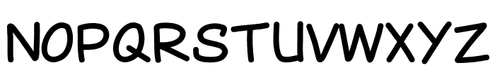 Canted Comic Font LOWERCASE