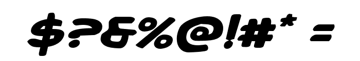 Caped Crusader Expanded Italic Font OTHER CHARS