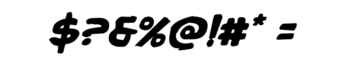 Caped Crusader Warped Italic Font OTHER CHARS
