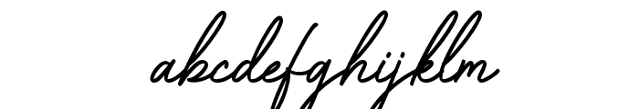 Capetown Signature Slant Font LOWERCASE