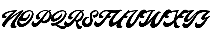 Capitaly Script PERSONAL USE Regular Font UPPERCASE