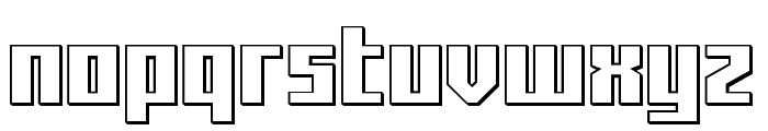 Capitol City 3D Straight Font LOWERCASE