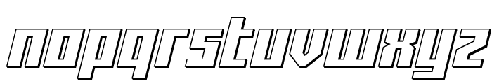 Capitol City 3D Font LOWERCASE