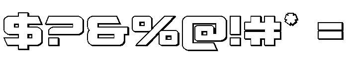 Captain Falcon 3D Font OTHER CHARS
