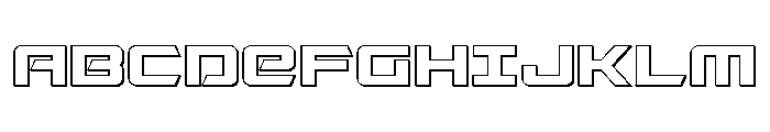 Captain Falcon 3D Font UPPERCASE