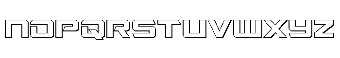 Captain Falcon 3D Font UPPERCASE