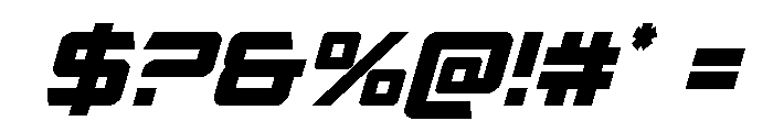 Captain Falcon Condensed Ital Font OTHER CHARS