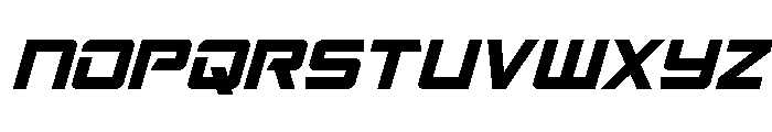 Captain Falcon Condensed Ital Font UPPERCASE