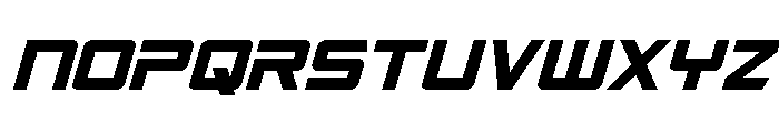 Captain Falcon Condensed Ital Font LOWERCASE