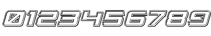 Captain Falcon Engraved Italic Font OTHER CHARS