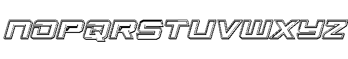 Captain Falcon Engraved Italic Font UPPERCASE