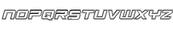 Captain Falcon Engraved Italic Font LOWERCASE