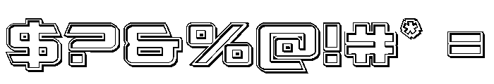 Captain Falcon Engraved Font OTHER CHARS
