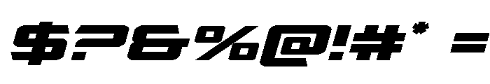 Captain Falcon Expanded Ital Font OTHER CHARS
