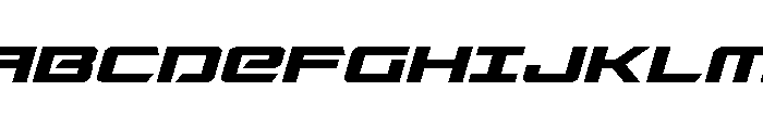 Captain Falcon Expanded Ital Font UPPERCASE
