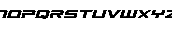 Captain Falcon Expanded Ital Font LOWERCASE