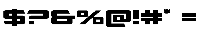 Captain Falcon Expanded Font OTHER CHARS