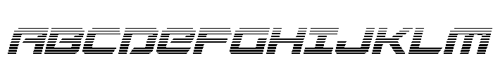 Captain Falcon Gradient Italic Font UPPERCASE