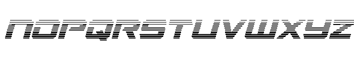 Captain Falcon Gradient Italic Font UPPERCASE