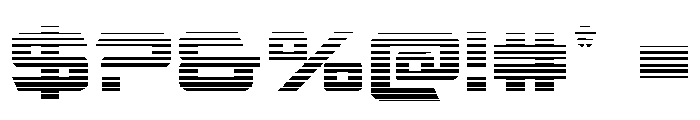 Captain Falcon Gradient Font OTHER CHARS