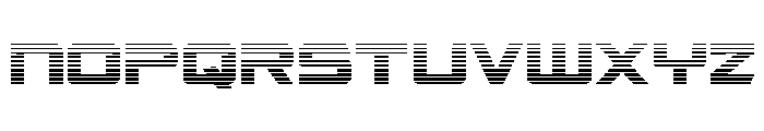 Captain Falcon Gradient Font LOWERCASE