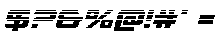 Captain Falcon Halftone Italic Font OTHER CHARS
