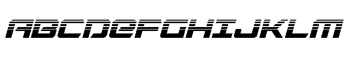 Captain Falcon Halftone Italic Font UPPERCASE