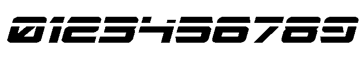 Captain Falcon Laser Italic Font OTHER CHARS
