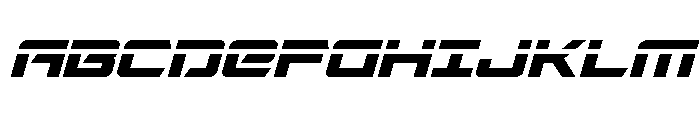 Captain Falcon Laser Italic Font UPPERCASE