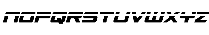 Captain Falcon Laser Italic Font LOWERCASE