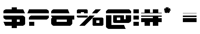 Captain Falcon Laser Font OTHER CHARS