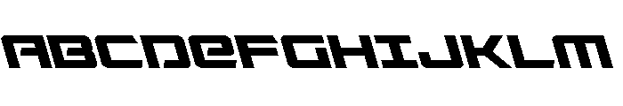 Captain Falcon Leftalic Font UPPERCASE