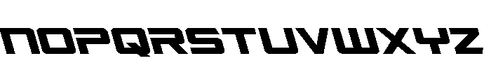 Captain Falcon Leftalic Font LOWERCASE