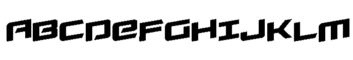Captain Falcon Rotalic Font UPPERCASE