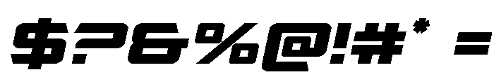 Captain Falcon Semi-Italic Font OTHER CHARS