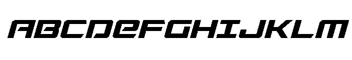 Captain Falcon Spaced Italic Font UPPERCASE