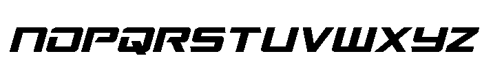 Captain Falcon Spaced Italic Font UPPERCASE