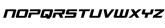 Captain Falcon Spaced Italic Font LOWERCASE