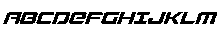 Captain Falcon Super-Italic Font UPPERCASE