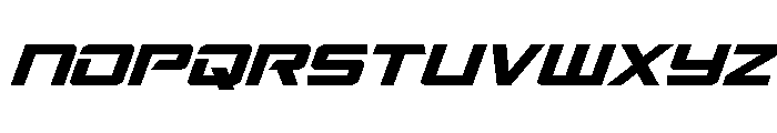 Captain Falcon Super-Italic Font UPPERCASE