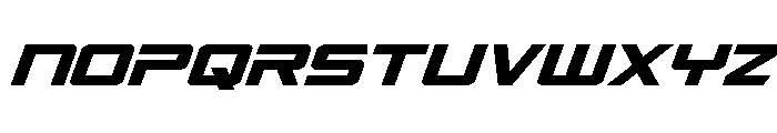 Captain Falcon Super-Italic Font LOWERCASE