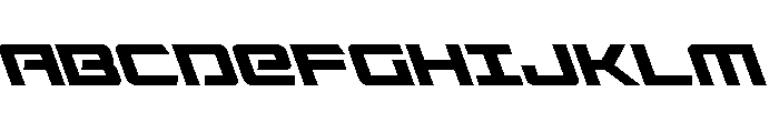 Captain Falcon Super-Leftalic Font UPPERCASE