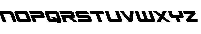 Captain Falcon Super-Leftalic Font LOWERCASE