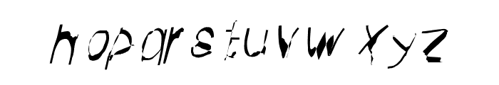 CarWash Oblique Font LOWERCASE